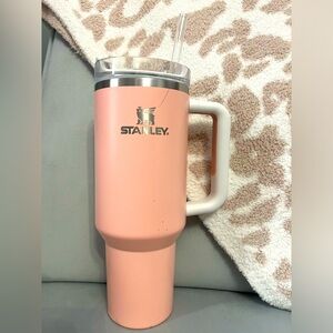 Stanley Peach Color Block 40 oz Tumbler Used